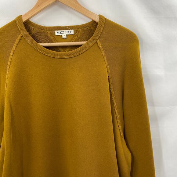 Alex Mill Standard Lightweight Sweatshirt - Golden Khaki - Picture 3 of 6